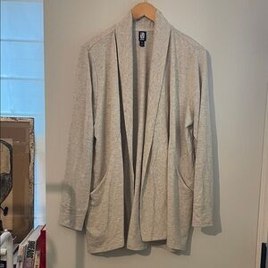 Ideology Cream Heathered Knit Cardigan